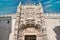 Closeup shot of the Gothic convent church of San Pablo in Valladolid