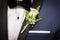 Closeup shot of a groom flower