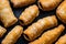 Closeup shot of a group of homemade puff pastries