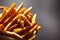 Closeup shot of a heap of crispy french fries