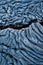 Closeup shot of lava formations in Santiago Island