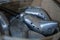 Closeup shot of metal shoe forms at a shoemakers shop