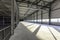 Closeup shot of the mezzanine floor in a warehouse