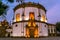 Closeup shot of the Monastery of Serra do Pilar in Portugal lighted during the night