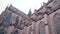 closeup shot of neogothic Mariendom cathedral in Linz, Upper Austria