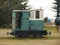 Closeup shot of an old vintage locomotive in the Museum of Remembrance in Punta Arenas, Chile