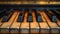 closeup shot of piano keys