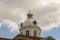 Closeup shot of the Putnam County Courthouse dome in Eatonton, Georgia