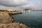 Closeup shot of the seaside of the Mediterranean Sea in Majorca island, Spain