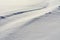 Closeup shot of snow dune