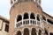 Closeup shot of the staircase in Palazzo Contarini del Bovolo in Venice, Italy