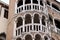 Closeup shot of the staircase in Palazzo Contarini del Bovolo in Venice, Italy