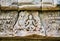 Closeup shot of the statues and symbols in Luang Prabang Temple in Laos, Asia