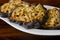 Closeup shot of sweet appetizing florentine biscuits on a plate