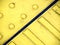 Closeup shot of textured yellow sidewalk sections for blind people