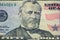 Closeup shot of the Ulysses s. grant on the fifty dollar bill