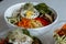 Closeup shot of vegetarian Korean Bibimbap