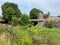 Closeup shot of Whittington Castle near Oswestry in England