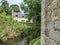 Closeup shot of Whittington Castle near Oswestry in England