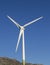 Closeup shot a windmill against a clear blue sky