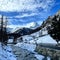 Closeup shot of winter in Zermatt, Matterhorn, Valais in the Swiss Alps