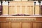 Closeup shot of the wooden altar stage of a beautiful traditional Christian Church