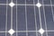 Closeup Showing Busbars, Fingers and Gap of a Solar Cell
