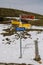 A closeup of a signpost guiding hikers on an outdoor trail to Rigi Kulm and Rigi Kulm station