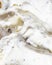 Closeup of soft italian icecream stracciatella - abstract background