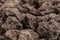 Closeup Soil texture brown background. Soil is a mixture of organic matter, minerals, gases, liquids, and organisms. it is