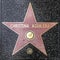 Closeup of Star on the Hollywood Walk of Fame for Christina Aguilera