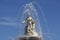 Closeup of statue Latona fountain at Herrenchiemsee, Bavaria