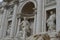 Closeup of the statue of Oceanus at the Trevi Fountain in Rome, Italy     Trevi Fountain Rome Italy