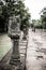 Closeup of stone pillar in Wat Khao Phanom Rung Historical