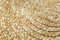 Closeup straw hat. Straw hat texture. vintage background