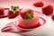 Closeup Strawberry ice cream a delicious-frozen dessert that is loved by many