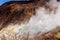 Closeup of Sulphur vent of Owakudani valley in japan