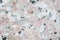 Closeup surface pink marble stone pattern at the color marble st