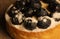 Closeup of tartlet with blueberry