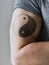 Closeup of tattoo arm of a man
