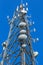 Closeup of a Telecommunications Cell Tower