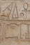 Closeup of temple of Hatshepsut luxor Egypt