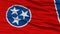 Closeup Tennessee Flag, USA state