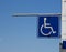 Closeup to a Disabled Sign