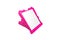 Closeup to Foldable Beautiful Shocking Pink Mirror, Isolated