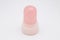 Closeup to Pink Natural Mineral Alum Potassium Aluminium Sulfate Stick for Underarm Deodorant, Isolated