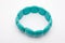 Closeup to Round Shaped Turkish Turquoise Bracelet, Isolated