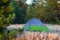 Closeup touristic tent on a forest glade