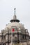 Closeup of tower and dome of HSBC building along Bund, Shanghai, China