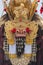 Closeup of traditional Balinese Barong mask in Indonesia